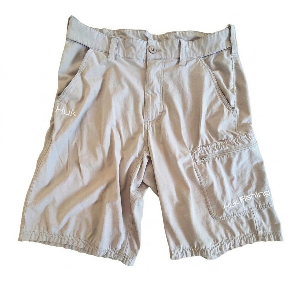 HUK Fishing SHORT 10.5 Mens M Performance Fabrics Stretch Next Level